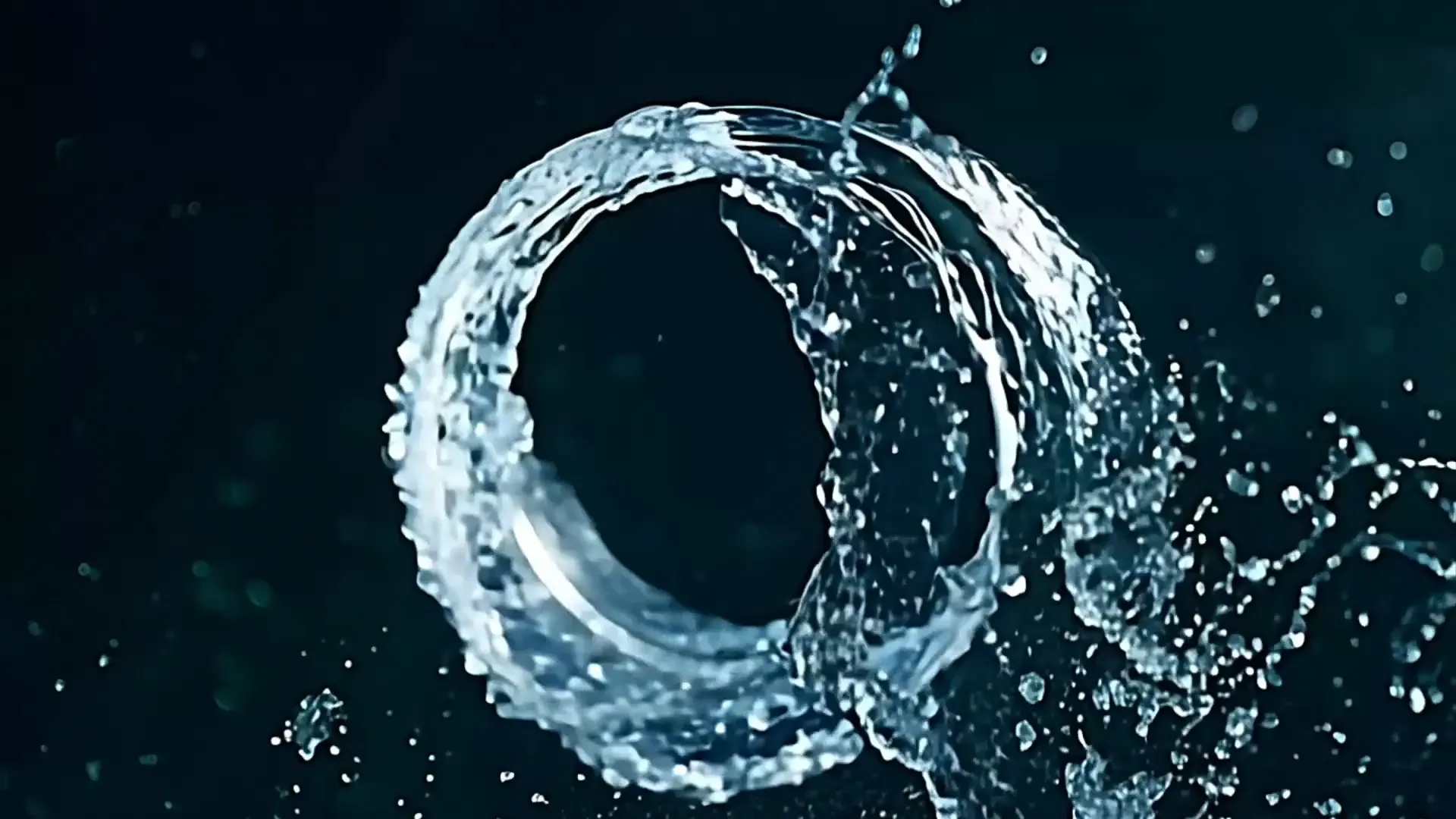 Circular Water Flow Dynamic Overlay for Logo and Animation